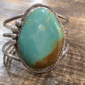 Turquoise And Sterling Silver Bracelet